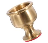 Brass Offering Cup Small Footed Decorative Goblet Tabletop Water Cup Buddhist Altar Chalice for Home and Desktop Use