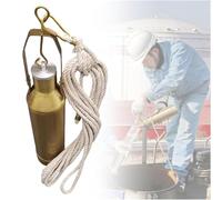 Brass Oil Bottom Sampler Kit - 500ml Industrial Fuel Tank Sampling Bottle for Accurate Liquid Analysis - Essential Oil Sampling Tool for Factories & Oil Tanks (7x24.5cm)