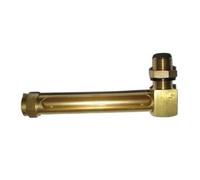 Brass Oil Level Indicator G3/8 BSP - L-Shape Male Thread Liquid Level Gauge (5cm-40cm Options)(20cm)
