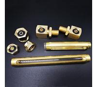 Brass Oil Level Indicator - L-Shape Sight Glass Gauge with 1/4", 3/8", 1/2" BSP Male Threads - 1pcs(1/2" x100mm)