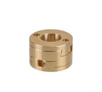Brass Oldham Coupling for 3D Printer Z Axis T8 Thread, 22 mm Diameter 16 mm Hole Spacing, Reduces Vibration of the Heat Bed for More Precise Printing Results, Heavy Duty Replacement Part