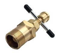 Brass Olive Extraction Tool 15mm & 22mm | Solid Brass Pipe Olive Extractor for Copper Pipes | Ferrule Extraction Device for Home/Kitchen/HVAC | NPT 1 / 2in & 3 / 4in Compatible