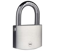 Yale Y120B/70/141/1 70 -mm -Messing -Vorhängeschloss mit Chrom -Finish Lock, Chrome, 70mm