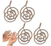 Brass palm ring, Reiki spiral bracelet for meditation and energy healing. Handmade brass bracelet, crystal healing, manifestation and chakra balancing, a meditation gift for men and women.