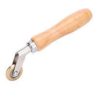 Brass Penny Roller, Handheld Press Roller for Welding and Seaming, Floor Seam Roller for Quilting, Platen Tools, Corner Wallpaper Seam Roller, Press Edge Roller with Brass Press Wheel