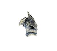 Brass Pharaoh's Guardian Horus Helmet EDC Beads Pendant Jewelry Making Supplies,Personality DIY Outdoors Tools Paracord Beads Charm Lanyard Hand-Woven Accessories (brass)