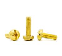 BRASS PHILLIPS PAN HEAD MACHINE SCREWS DIN 7985 M3 M4 M5 M6 PHILLIPS HEAD (10, M4 x 16mm) E03C