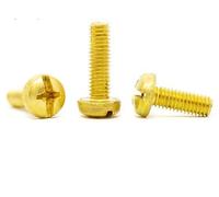 BRASS PHILLIPS PAN HEAD MACHINE SCREWS DIN 7985 M3 M4 M5 M6 PHILLIPS HEAD (2, M4 x 8mm)