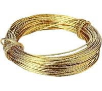 Brass Picture Hanger Wire - Heavy Duty 3m Pack of 1 for Hanging Pictures & Mirrors