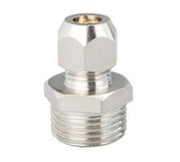Brass Pipe Fitting Elbow for Water, 1/4 3/8 1/2inch BSPP Male Female 4 6 8mm Compression Union Fitting 1 Piece(PC,8MM_1/4INCH)