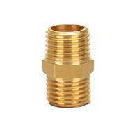 Brass Pipe Fitting Nipple Male to Male Adapter Straight Connector Coupler Water Pipe Fitting Equal Nipples Connectors