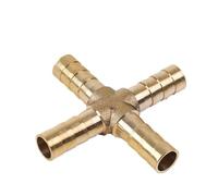 Brass Pipe Fitting Straight Elbow T Y X Shape 2 3 4 Way Connector for 6mm to 8mm 10mm 14mm 16mm 19mm Copper Water Tube(X Way (Cross),)