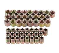 Brass Pipe Fittings Brake Line Fitting Kit M10 x 1mm 3/16 Inch OD 50 Pcs