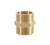 Brass Pipe Hex Nipple Fitting 1/8" 1/4" 3/8" 1/2" 3/4" 1" Male Thread Adapter Coupler Connector 50Pcs(1l8 to 1l4)
