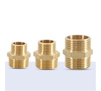 Brass Pipe Hex Nipple Fitting Quick Adapter 1/8" 1/4" 3/8" 1/2" 3/4" 1" 1-1/4"BSP Male Thread Connector,G1I2,G 2