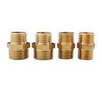Brass Pipe Hex Nipple Fitting Quick Coupler Adapter 1/8 1/4 3/8 1/2 3/4 1 Male to Thread 1Pcs(2-6 Fen)