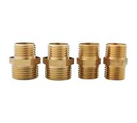 Brass Pipe Hex Nipple Fitting Quick Coupler Adapter 1/8 1/4 3/8 1/2 3/4 1Pcs(3-6 Fen)