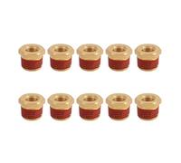 Brass Pipe Reducer 1/2 Male to 1/4 NPT Female Thread Bushing Adapter Pipe Fitting with Leakproof Rubber Seals for Various Pipeline Connection Environments