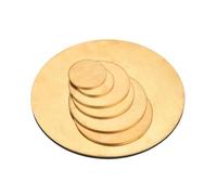Brass Plate Brass Disc Round Plate Sheet Diameter 20mm 30mm 50mm 60mm 80mm100mm 150mm 200mm Solid Pure Copper(Thicknesses 1.5mm,Dia 60mm (2pcs))