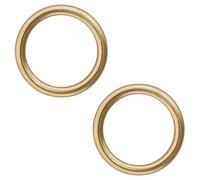 Brass Plated Curtain Rings Hollow Curtain Upholstery Rings Pure Brass Plated 25mm Roman Blind Curtain Ring O Shaped Blind Roman Rings for DIY Curtains Pole Pack of 20.