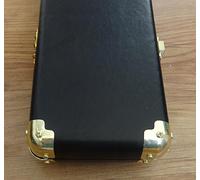 Brass Plated Leather Cue Case Corner Protectors (for rounded corners)