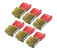 Brass Plated Rust Removal Cleaning Hand/Spid Brush (24 Pack) TE221
