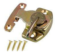 Brass Plated Table Leaf Lock - Pack of 2 - Dining Table Leaf Latches - Table Buckle Connectors - Table Locks for Leaves - Antique Furniture Hardware | TT1-SB (2)