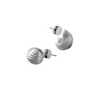 Brass Plated With White Gold And S925 Silver Needle Stud Earrings A Must-have For Niche Commuters(Silver)