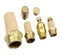 Brass Pneumatic Exhaust Muffler Silencer | For Pneumatic Exhaust Noise Reduction(Short-04)