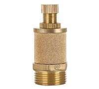 Brass Pneumatic Muffler, Male Thread Air Exhaust Noise Reducer for Pneumatic Valves and Cylinders, G1/8 to G1 Throttling with High Temp Resistance up to (G3/4)