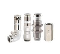 Brass Pneumatic One Way Check SPU SPV SPM Non-Return 4mm 6mm 8mm 10mm 12mm Pipe Tube Fittings for Air Compressor(Cv-02)