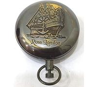 Brass Pocket Compass - Nautical Round Compass, Vintage Navigation Tool, Collectible Gift for Maritime Enthusiasts