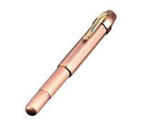 Brass Pocket Fountain Pen Retro Metal Design, Compact & Portable for Smooth Writing, Refillable Cartridges Short Portable Brass Pen
