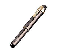 Brass Pocket Fountain Pen Retro Metal Design, Compact & Portable for Smooth Writing, Refillable Cartridges Short Portable Brass Pen