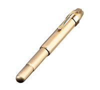 Brass Pocket Fountain Pen Retro Metal Design, Compact & Portable for Smooth Writing, Refillable Cartridges Short Portable Brass Pen