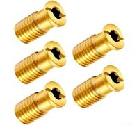Brass Pool Cover Anchor Screws Replacement Set, Heavy Duty 0.63 Inch Threaded Insert Bolt for Most Standard Safety Covers, Rust Resistant Gold Pins for Pool Equipment Parts(B)