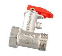 Brass Pressure Relief Valve G1/2" DN15 0.7MPa, Electric Water Heater Safety Valve for Under 50L Tanks, Prevent Backflow and Cracking