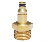Brass Pressure Washer Hose Pipe Adapter Quick Connector, M22 Male Threaded Coupling (for Leach)