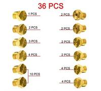 Brass Propane Burner Nozzle Conversion Kit M6x0.75mm 36pc | This brass nozzle set provides multiple orifice sizes to easily convert your cooker from propane to natural gas.