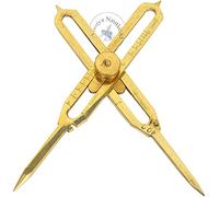 Brass Proportional Scale Divider Drawing Tool Professional 6” Long Full Brass as