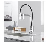 Brass Pull-Out Kitchen Faucet with Water Purifin Multi-Color Chrome Finish Hot & Cold Water Stylish & Functional Sink Faucet for Modern Kitchens & Easy Installation