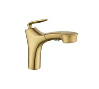 Brass Pull Out Spray Bathroom Faucet 2 Mode Basin Mixer Tap Single Handle Hot & Cold Water Modern Design & Easy to Install Ideal for Kitchen & Bathroom