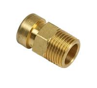 Brass Push-FIT Adapting Male Coupler 15MM X 1/2", Suitable for Drinking Water, Suitable for Water Systems, Suitable for Hard & Soft Water Areas, 1 in Pack