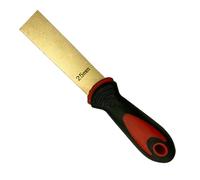 Brass Putty Knife, Wallpaper Scrapers, 1.5mm Thick Paint Scraper with Rubber Handle, Drywall Tool for Wood,25mm（1"）to 150mm（6")(25mm(0.98inch))