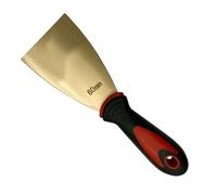 Brass Putty Knife, Wallpaper Scrapers, 1.5mm Thick Paint Scraper with Rubber Handle, Drywall Tool for Wood,25mm（1"）to 150mm（6")(60mm(2.36inch))