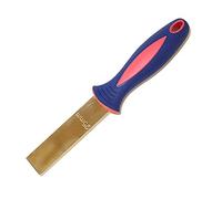 Brass Putty Knife with Rubber Handle 25mm Putty Scraper for Drywall Paint Removal Wood and Wallpaper Professional Painting Tool