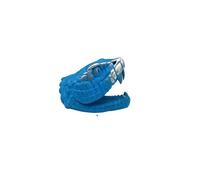 Brass Python Snake Head Model EDC Beads Pendant Jewelry Making Supplies,Personality DIY Outdoors Tools Paracord Beads Charm Lanyard Hand-Woven Accessories (Blue)
