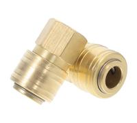 Brass Quick Connect Fitting 1/4 Bsp Male Thread 2pcs for Air Hoses | German Style Coupler, Copper Build, Reliable Seal, Rust Resistant Finish, Quick Install for Pneumatic Tools