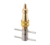 Brass Quick Connect Fitting 1/4 Inch for Refrigerator Water Line - Push Fit Tubing Connector Ice Maker Hose Joint Gold Finish Plumbing Part