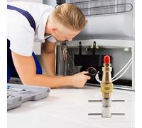 Brass Quick Connect Washer for Refrigerator Lines, 1/4 inch FNPT High-Pressure Coupling Fitting, for Durable Metal Quick Coupling Washer for HVAC